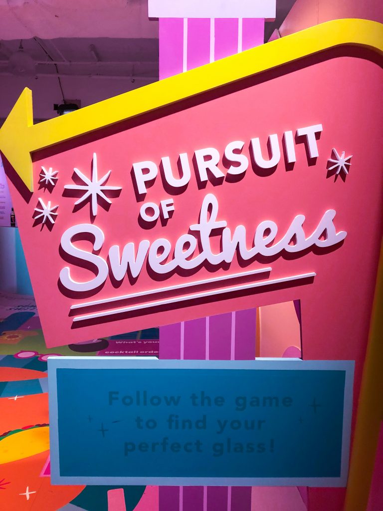 Rosé Mansion Pursuit of Sweetness sign