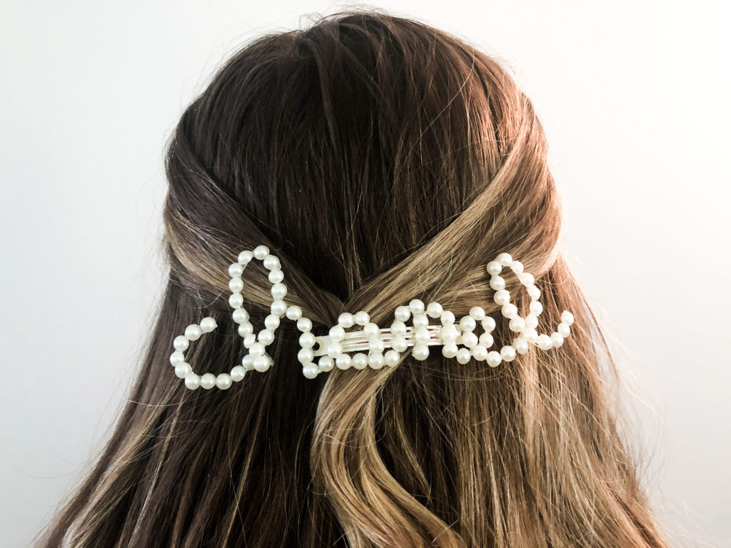 Chanel VIP Gift Faux Pearl Rhinestones Hair Pins Set Of 2